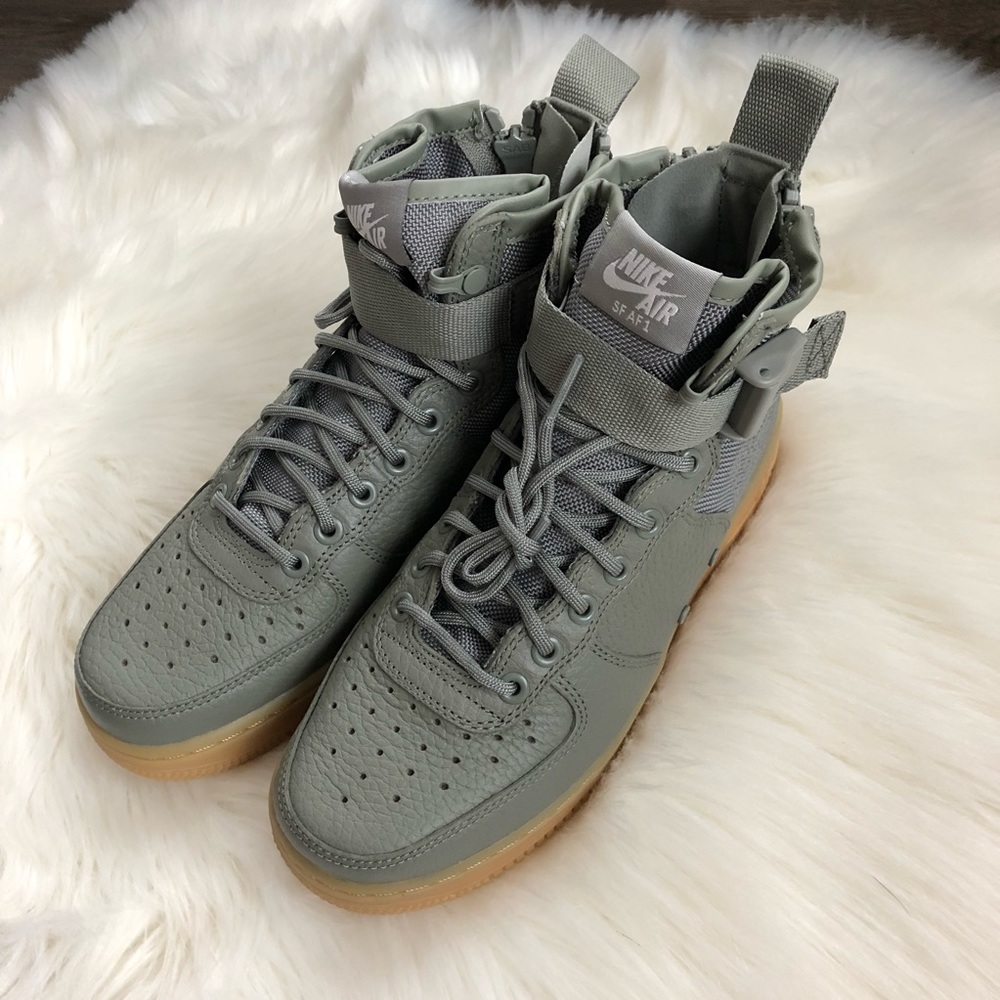 Brand New Nike Air Force 1 SF Mid Olive + Gum - Picture 3 of 8